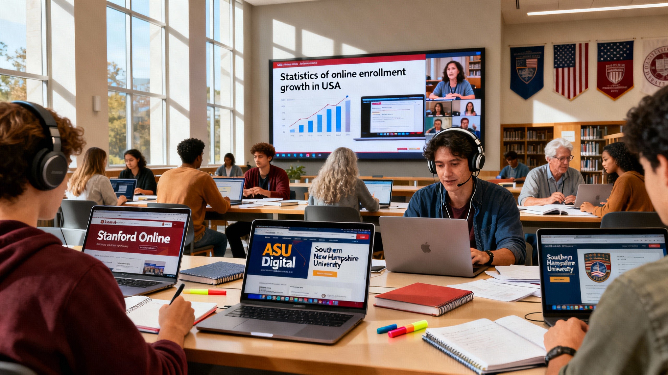 The expanding horizon of online college courses in the USA