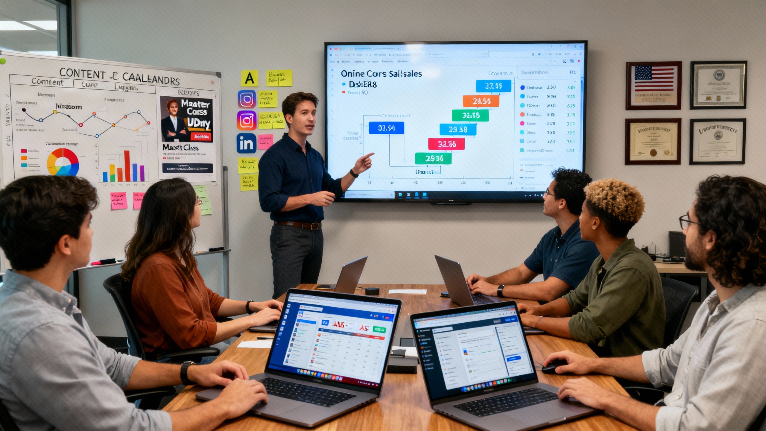 Leveraging digital marketing to propel online course sales in the USA