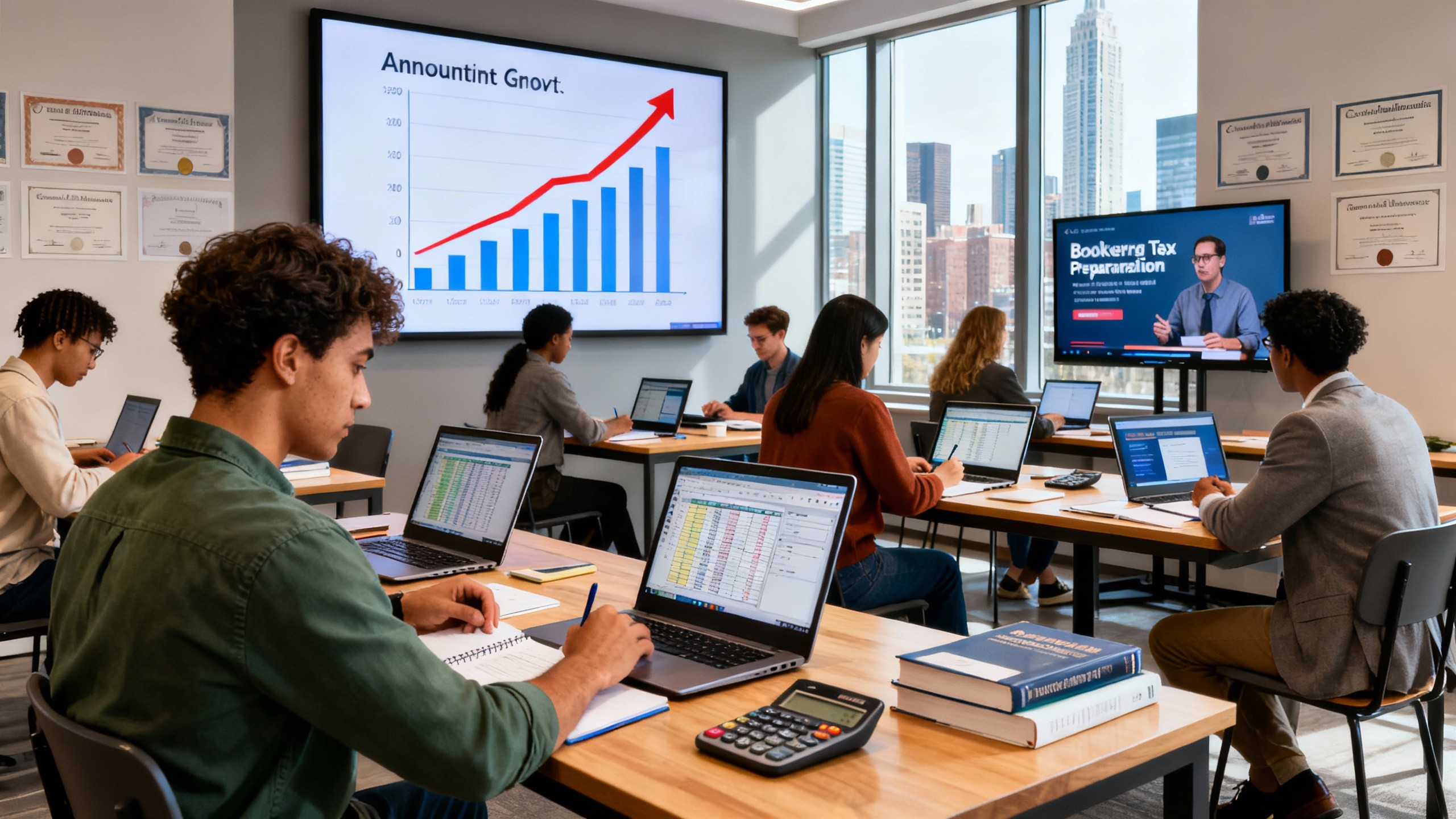 The growth of online accounting courses in the USA